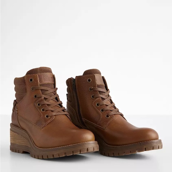 Buckle Shoes - Bullboxer B-52 Leather Wedge Boot 10 NWT